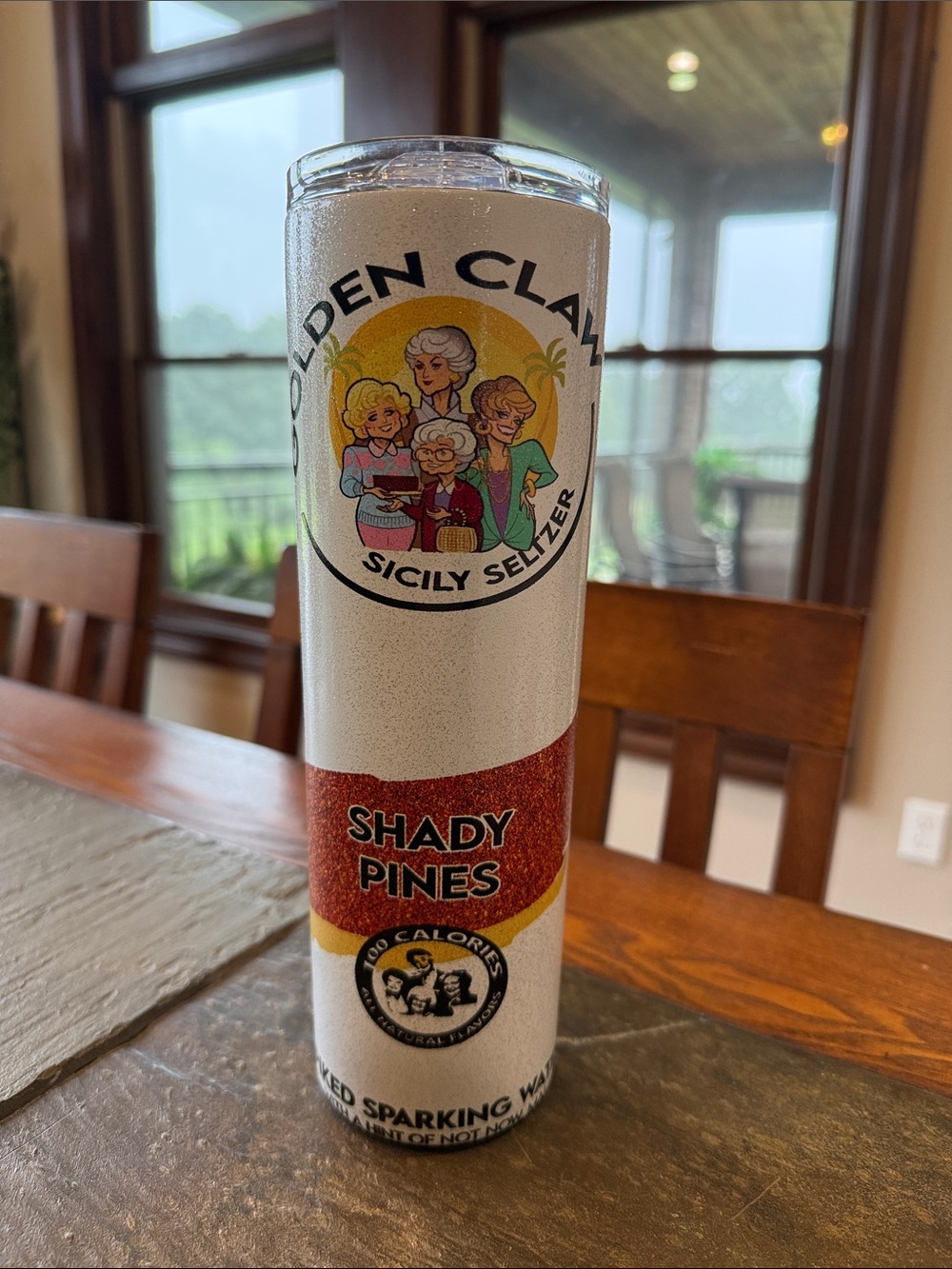 Golden Claw Sicily Seltzer Shady Pines Tall Tumbler - Golden Girls Theme